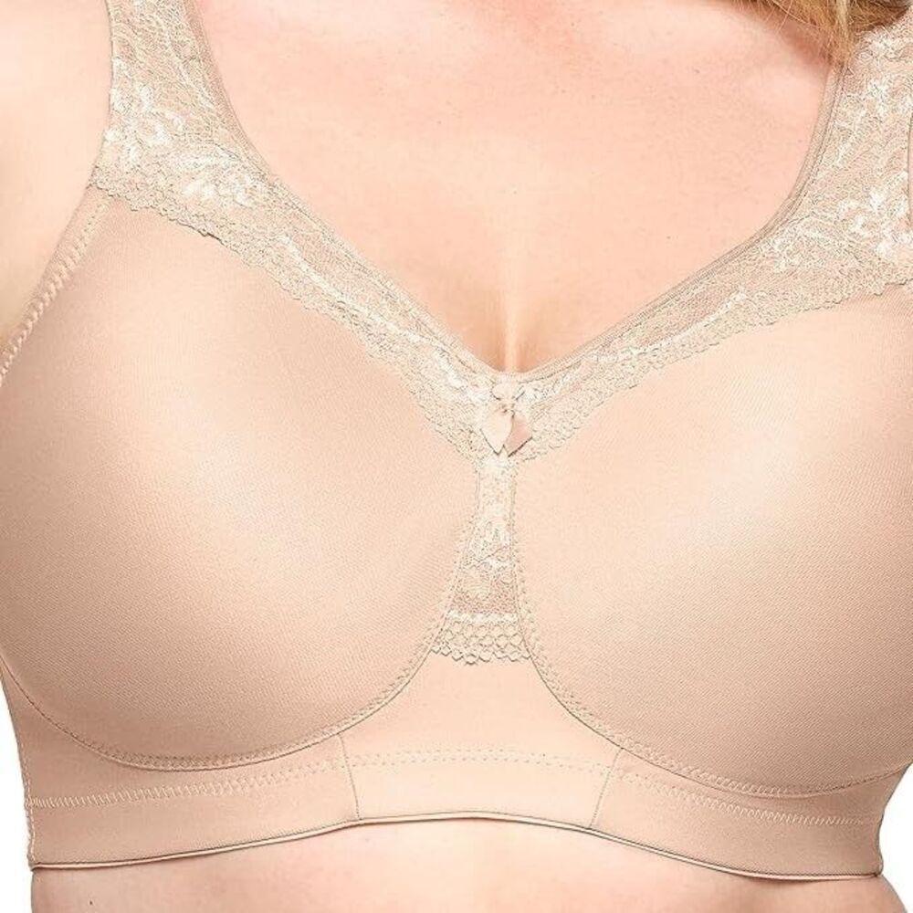 Glamorise 46B Women's Plus Size MagicLift Seamless Bra Wirefree 1007 NWOT - Picture 3 of 9